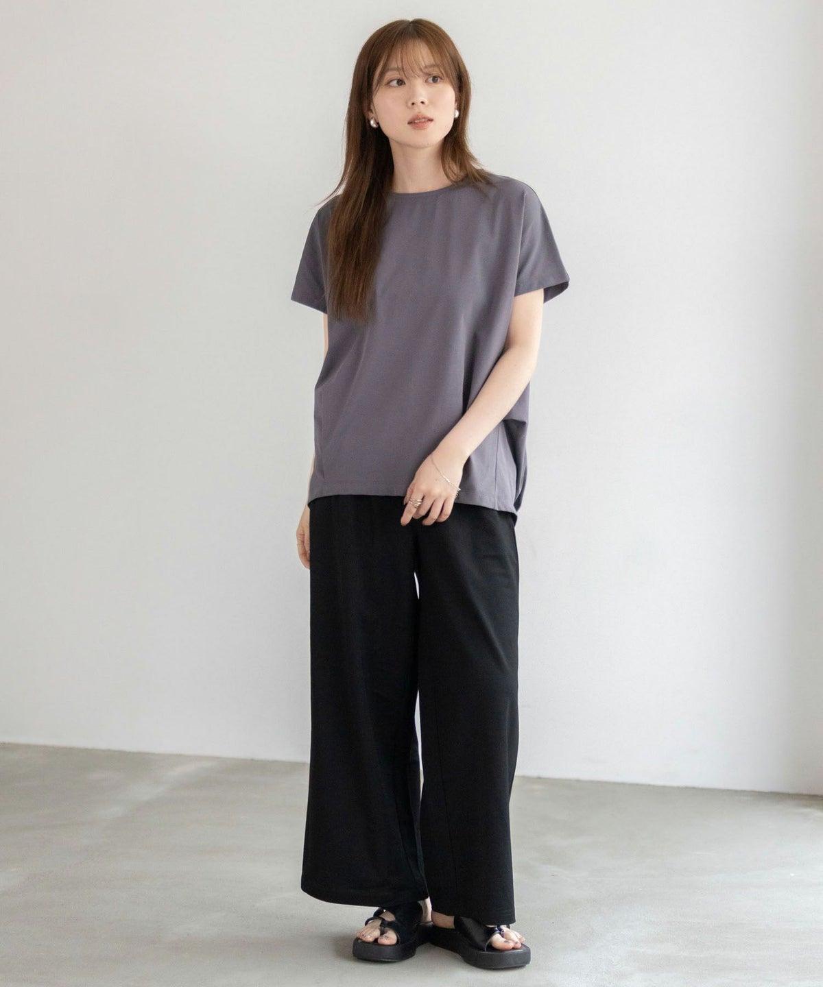 nAvy SARARI 裾切替プルオーバー レディース ネコポス 対応商品