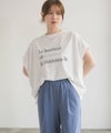 HusHusH パール使いプリントドルマンTシャツ レディース メール便 対応商品商品サムネイル-4