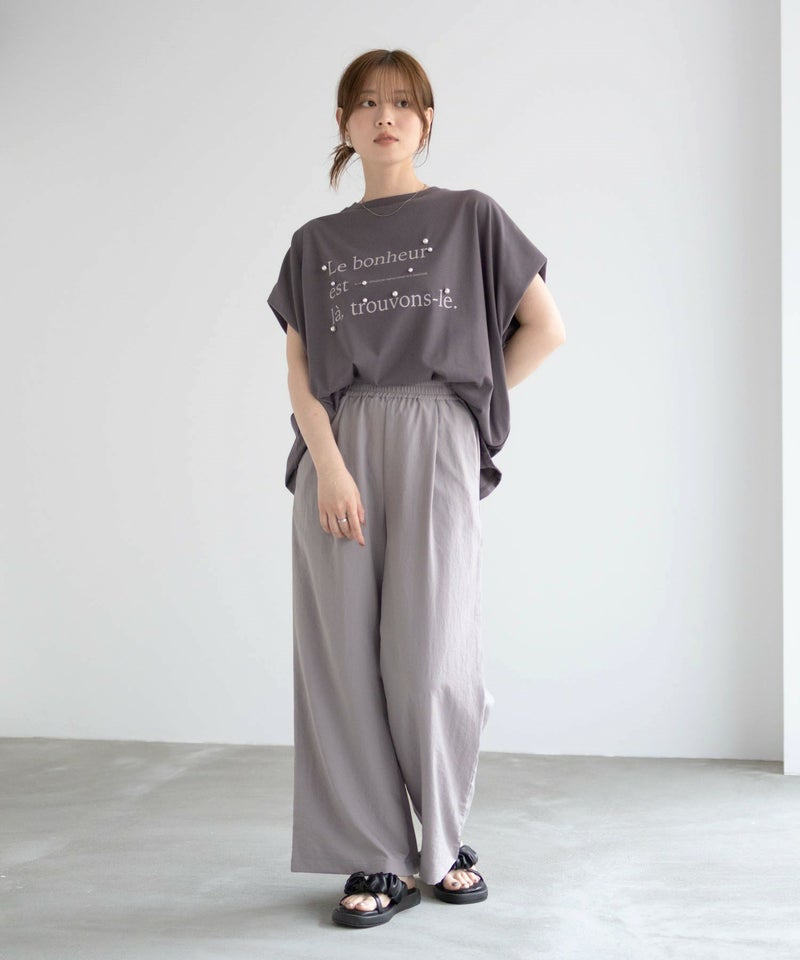 HusHusH  パール使いプリントドルマンTシャツ レディース メール便 対応商品商品画像-17