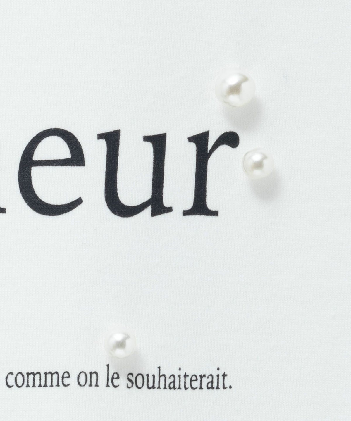 HusHusH パール使いプリントドルマンTシャツ レディース ネコポス 対応商品