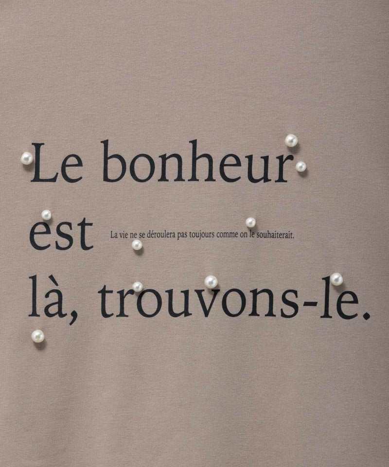 HusHusH パール使いプリントドルマンTシャツ レディース メール便 対応商品商品画像-35