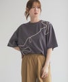 HusHusH  コード刺繍Tシャツ レディース メール便 対応商品商品サムネイル-4