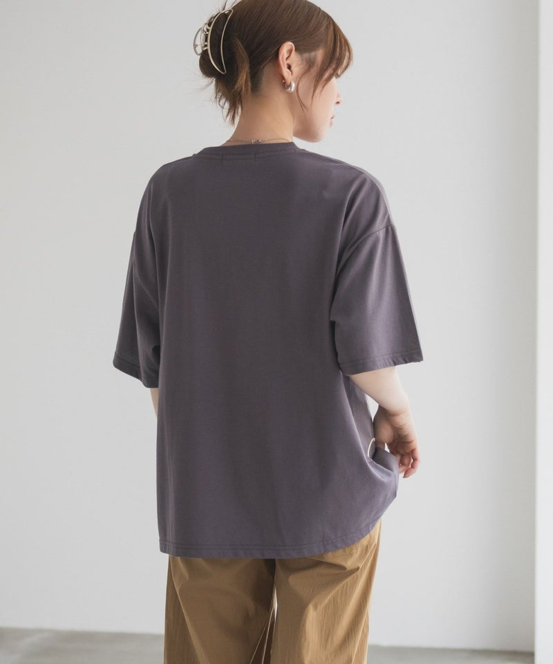 HusHusH コード刺繍Tシャツ レディース メール便 対応商品商品画像-8