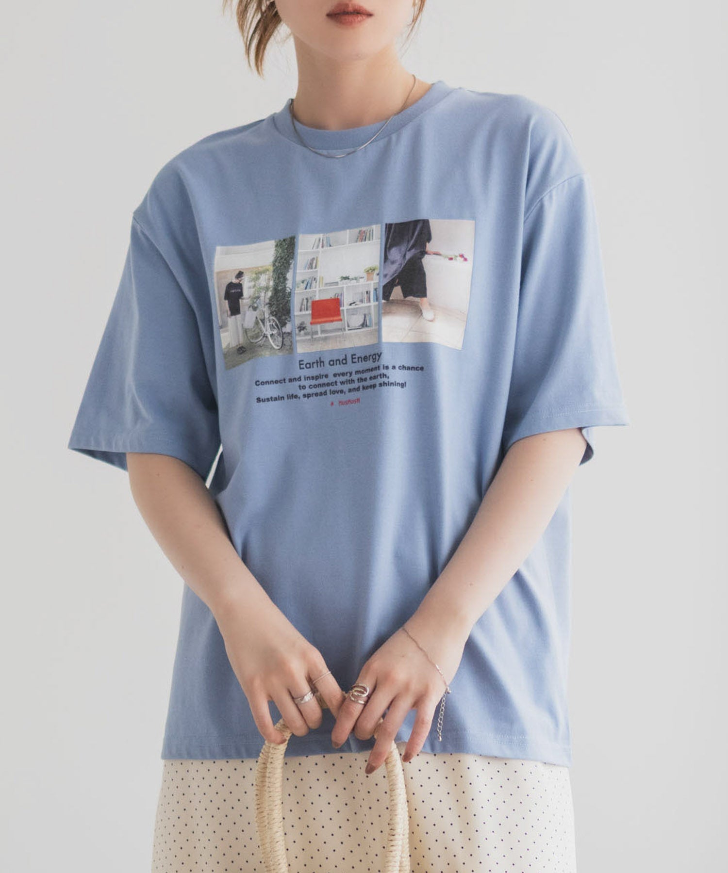 HusHusH フォトプリントTシャツ レディース
