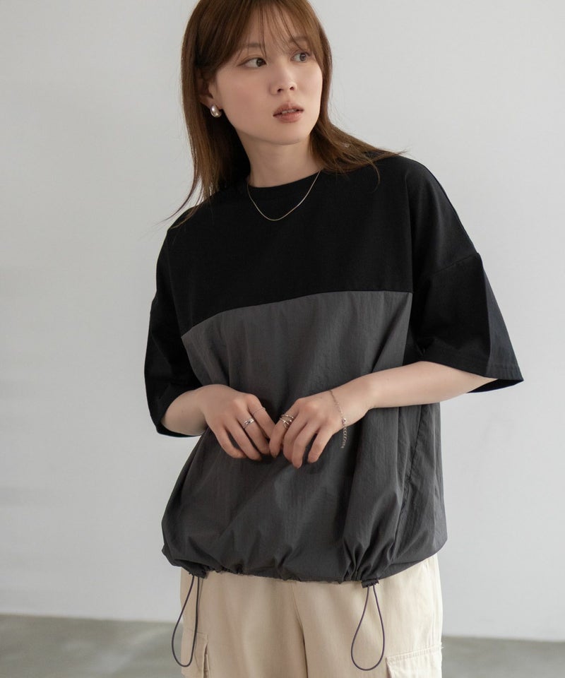 nAvy 切替ドロストプルオーバー レディース メール便 対応商品商品画像-4