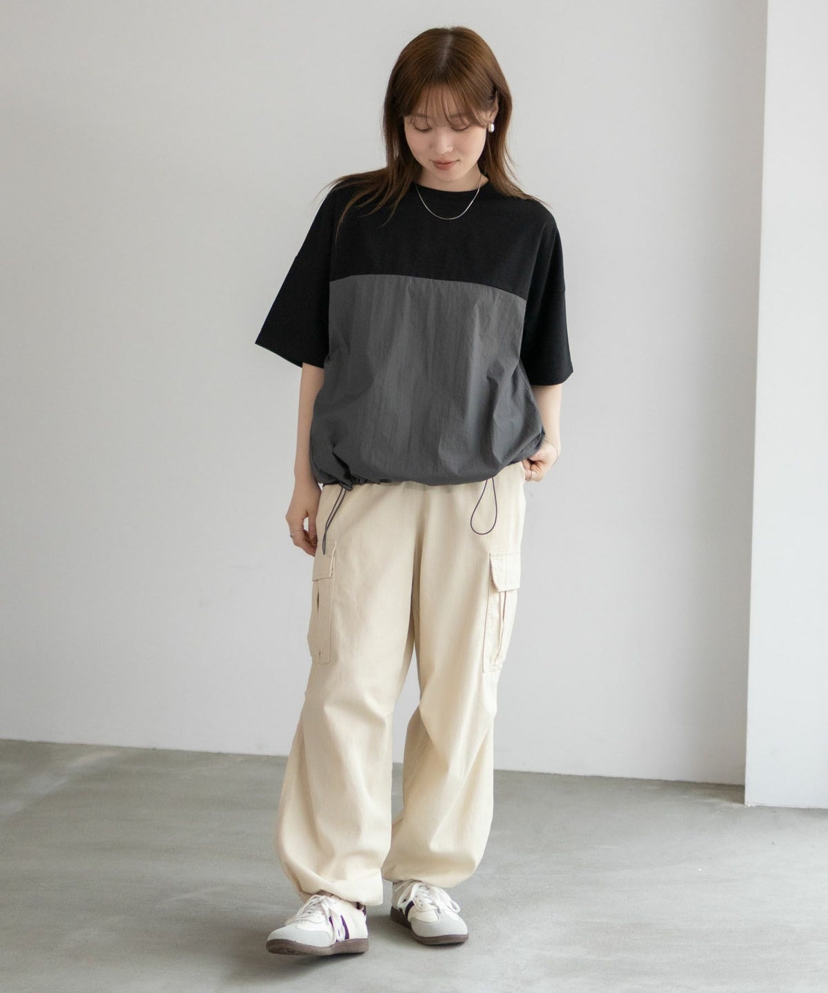 nAvy 切替ドロストプルオーバー レディース ネコポス 対応商品