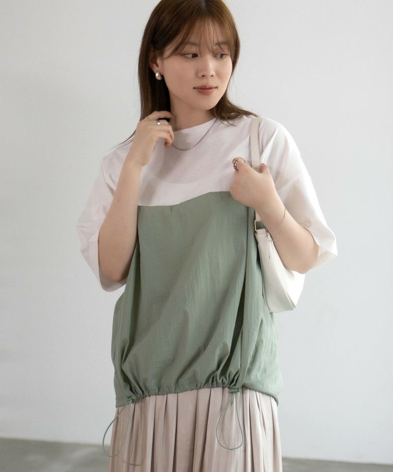 nAvy  切替ドロストプルオーバー レディース メール便 対応商品商品画像-11