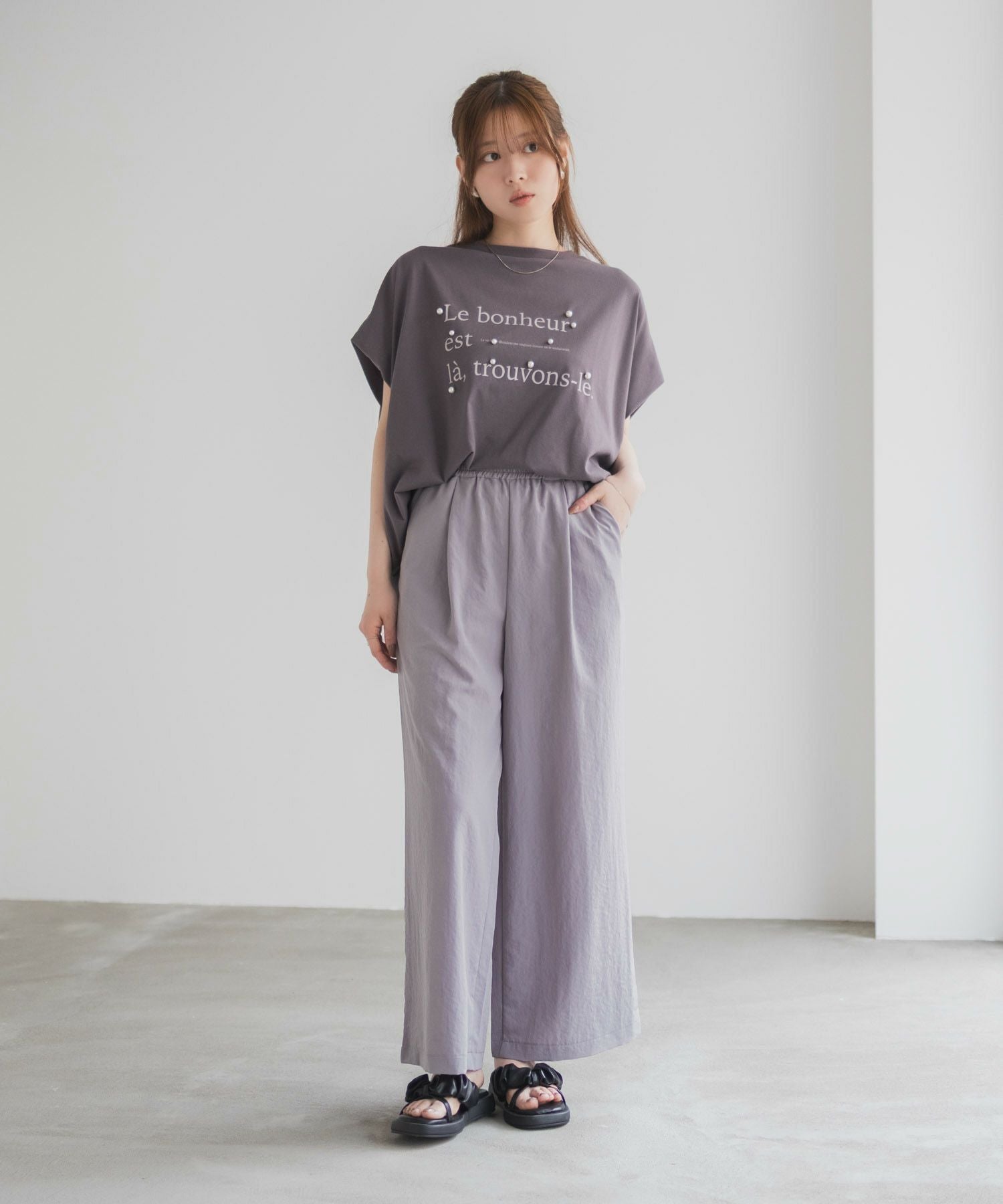 HusHusH ワイドパンツ レディース