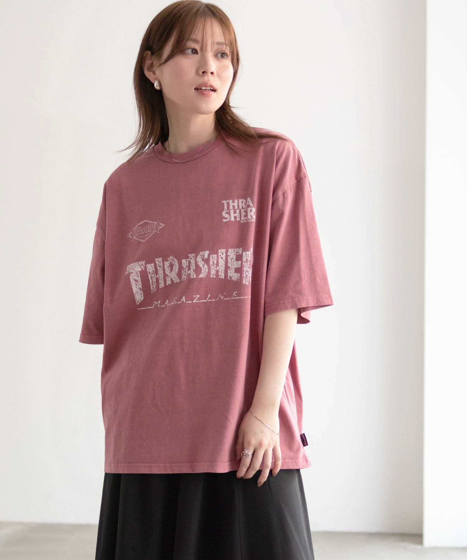 THRASHER ゲームロゴ半袖Tシャツ メンズ