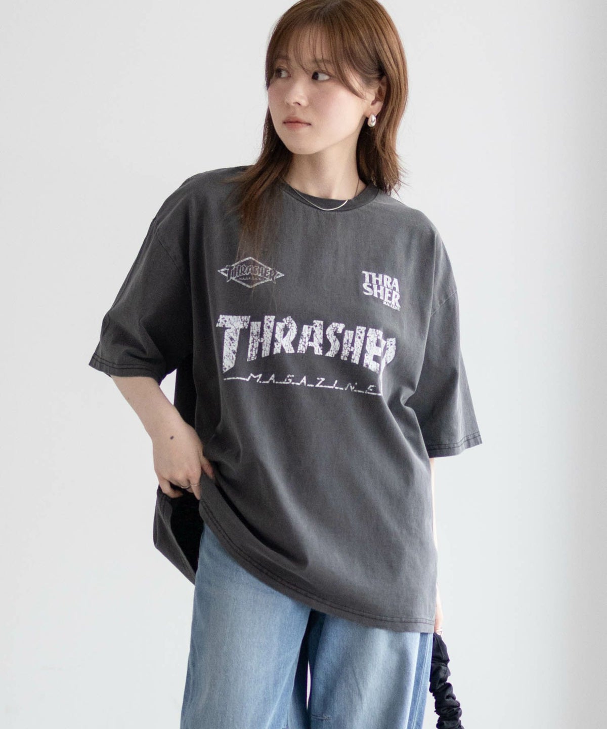 THRASHER ゲームロゴ半袖Tシャツ メンズ ネコポス 対応商品