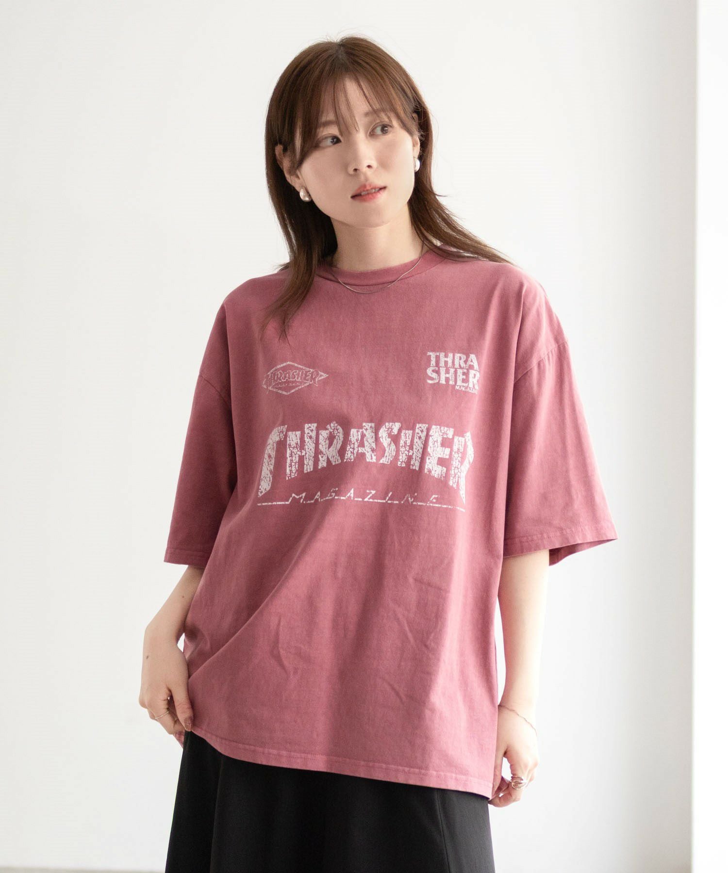 THRASHER ゲームロゴ半袖Tシャツ メンズ