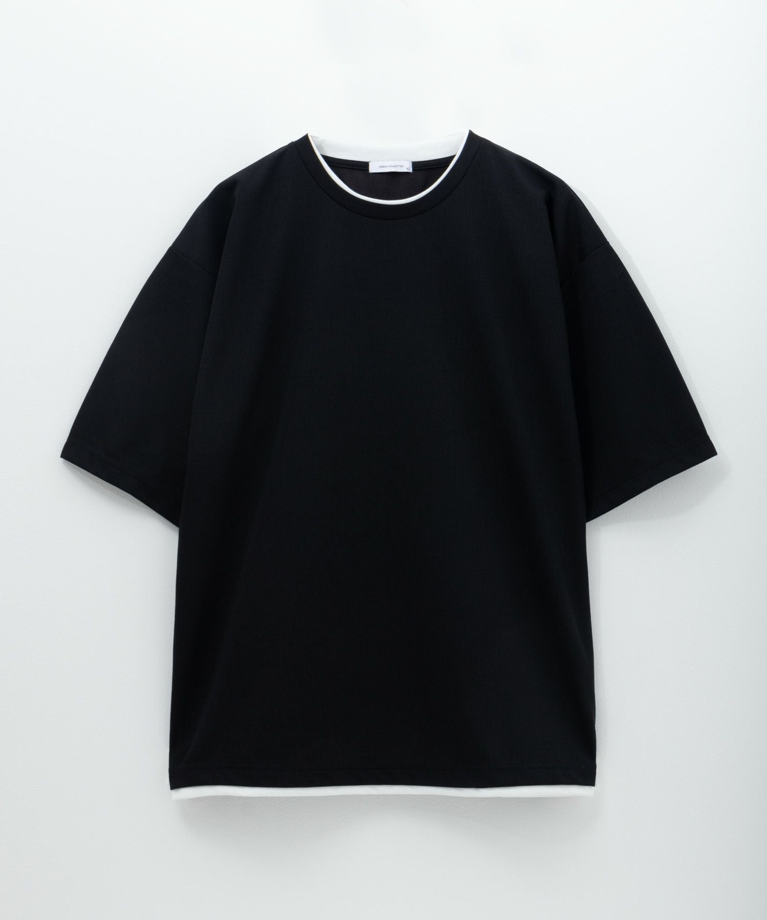 URBAN COLLECTION 杢調梨地フェイクレイヤードTシャツ メンズ