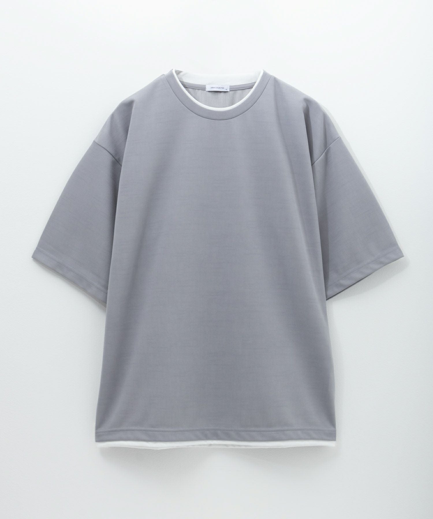 URBAN COLLECTION 杢調梨地フェイクレイヤードTシャツ メンズ