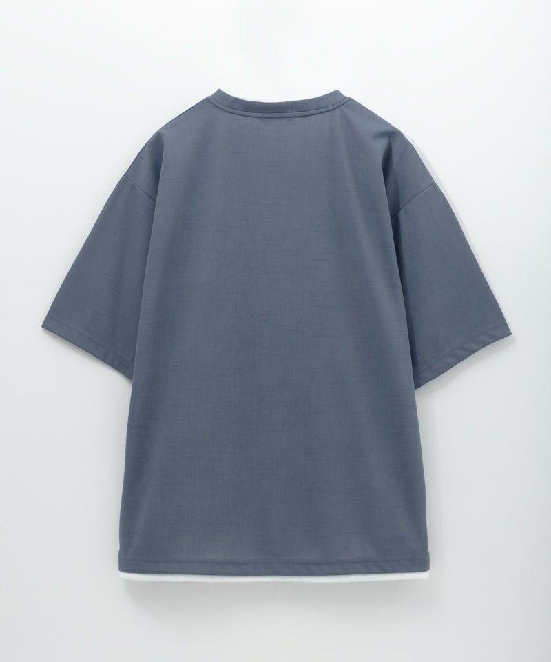 URBAN COLLECTION  杢調梨地フェイクレイヤードTシャツ メンズ メール便 対応商品商品画像-8