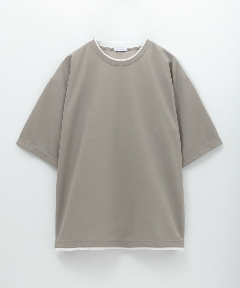 URBAN COLLECTION  杢調梨地フェイクレイヤードTシャツ メンズ メール便 対応商品商品画像-9