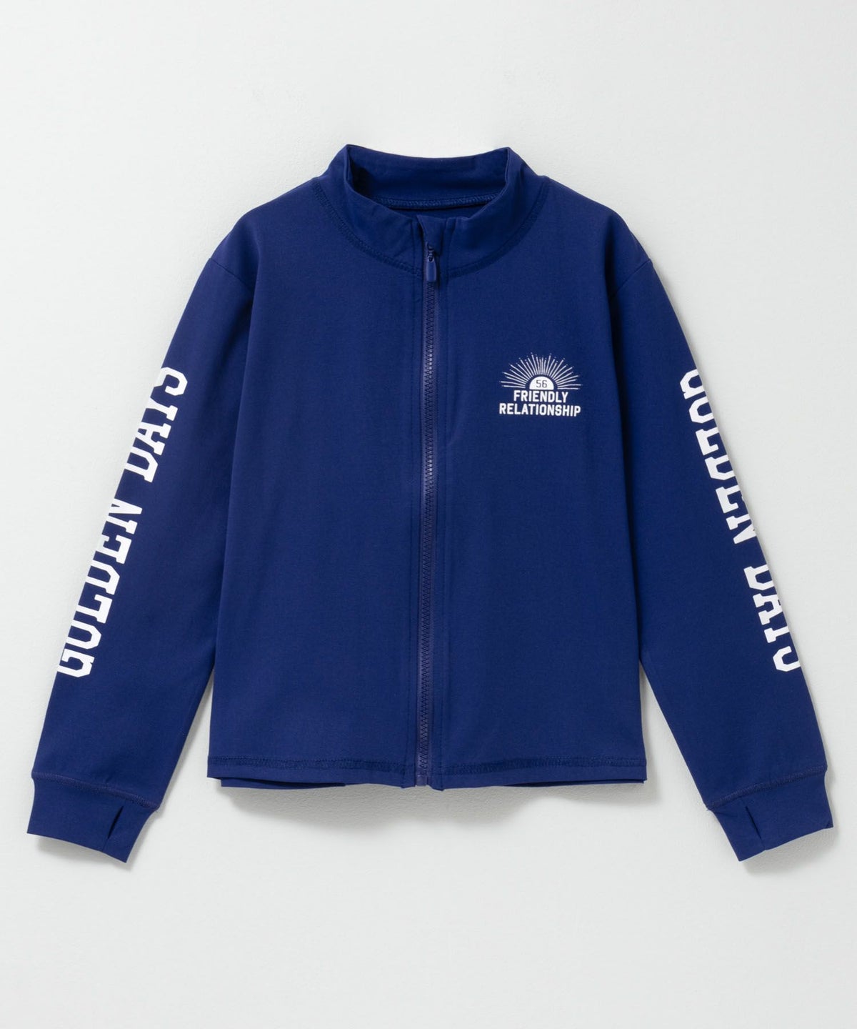 NAVY 袖ロゴラッシュガード キッズ