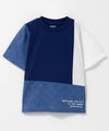 NAVY 切替Tシャツ キッズ メール便 対応商品商品サムネイル-1