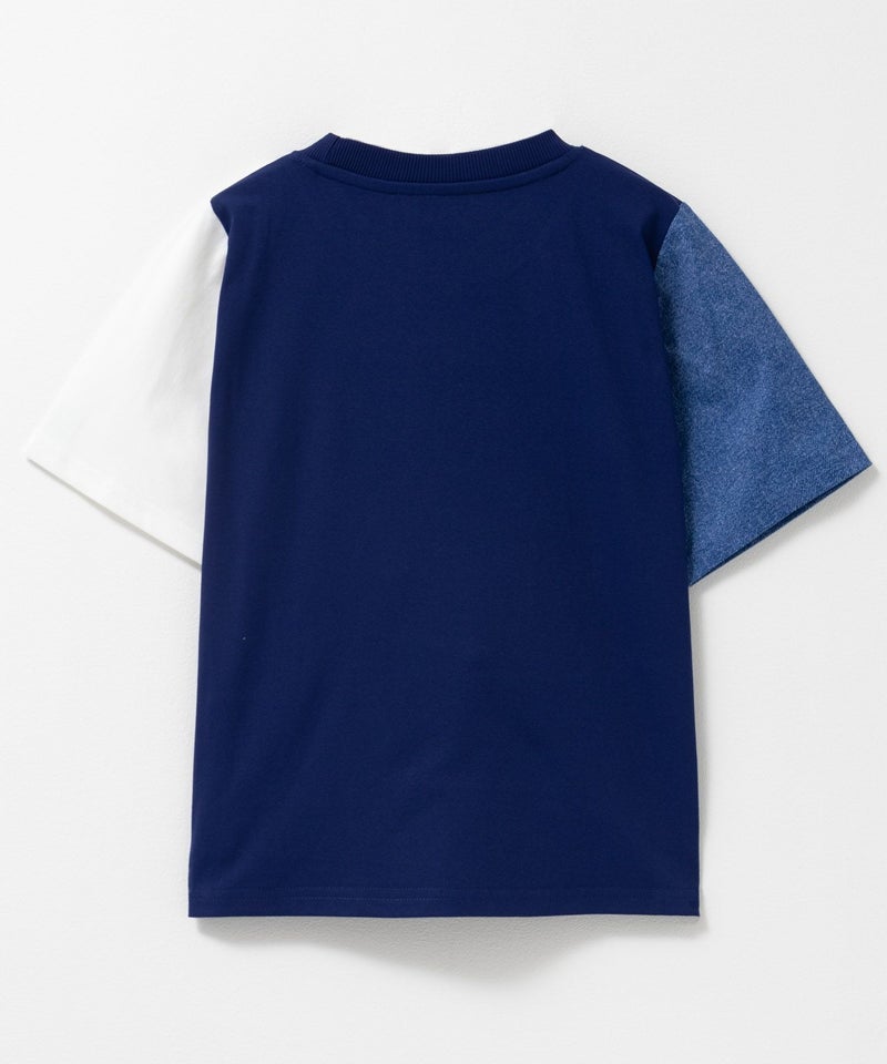 NAVY 切替Tシャツ キッズ メール便 対応商品商品画像-2