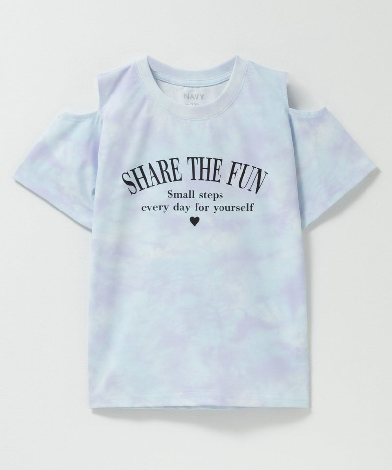 NAVY 肩あきTシャツ キッズ メール便 対応商品商品画像-1