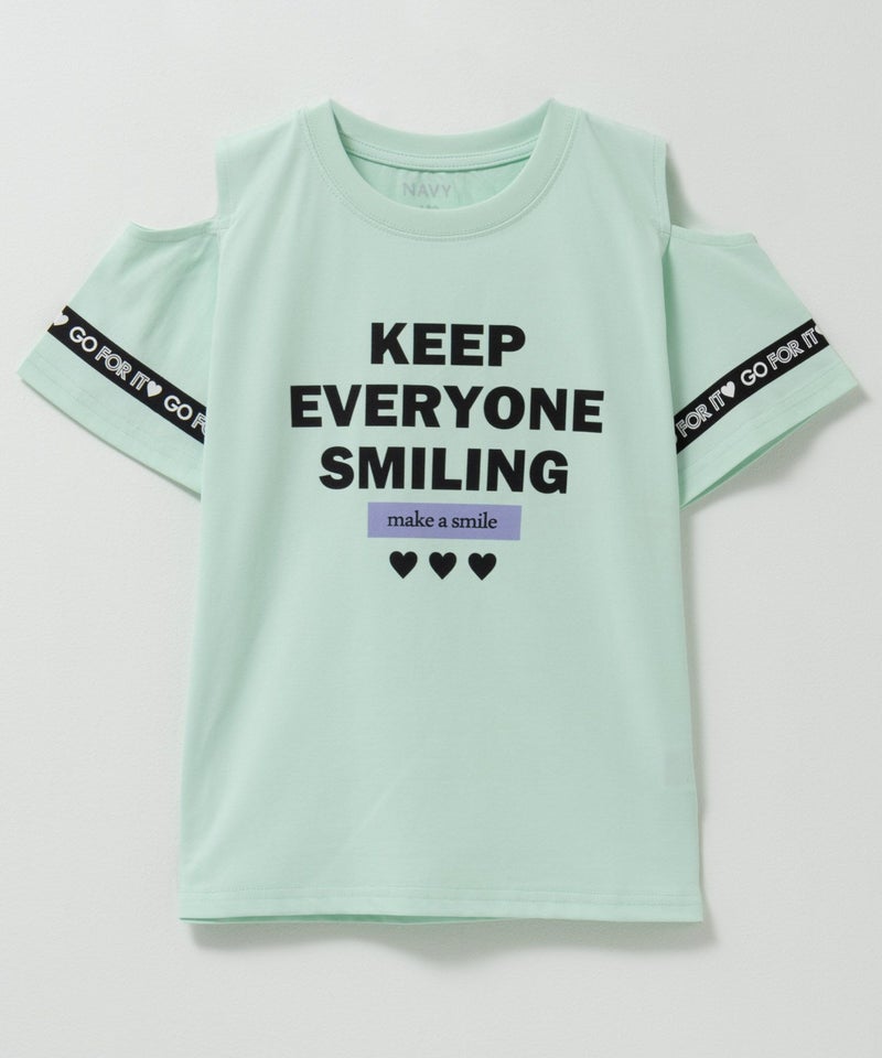 NAVY 肩あきTシャツ キッズ メール便 対応商品商品画像-3