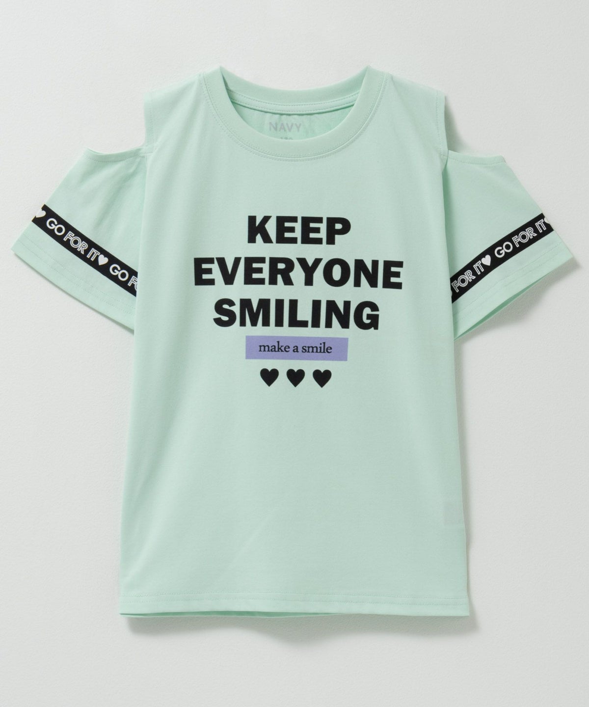 NAVY 肩あきTシャツ キッズ ネコポス 対応商品