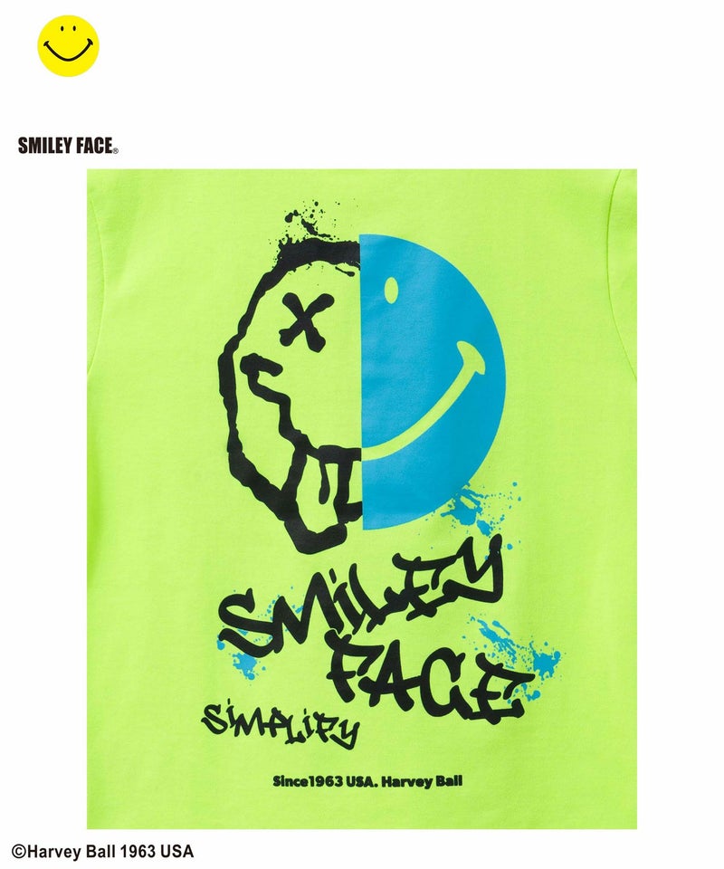 Simplify  スマイリーフェイス ロゴビッグTシャツ キッズ メール便 対応商品商品画像-8