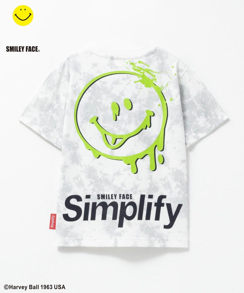 Simplify  スマイリーフェイス ムラビッグTシャツ キッズ メール便 対応商品商品画像-1