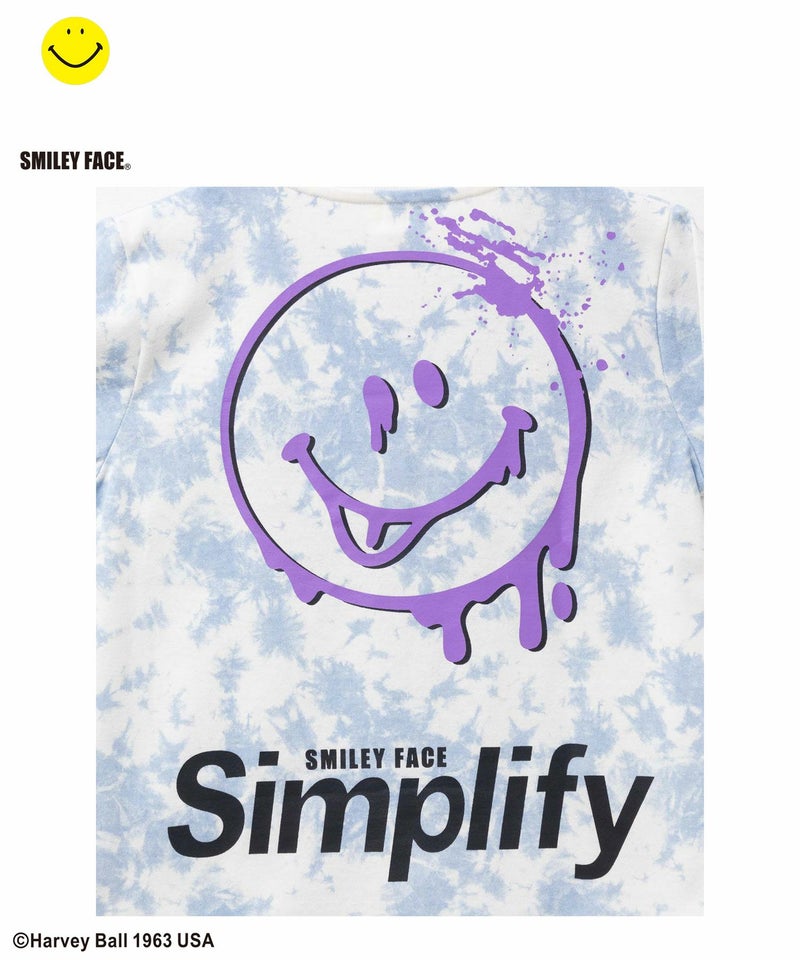 Simplify  スマイリーフェイス ムラビッグTシャツ キッズ メール便 対応商品商品画像-8