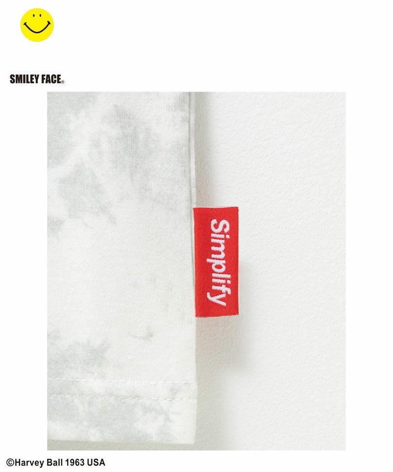 Simplify スマイリーフェイス ムラビッグTシャツ キッズ メール便 対応商品商品画像-9