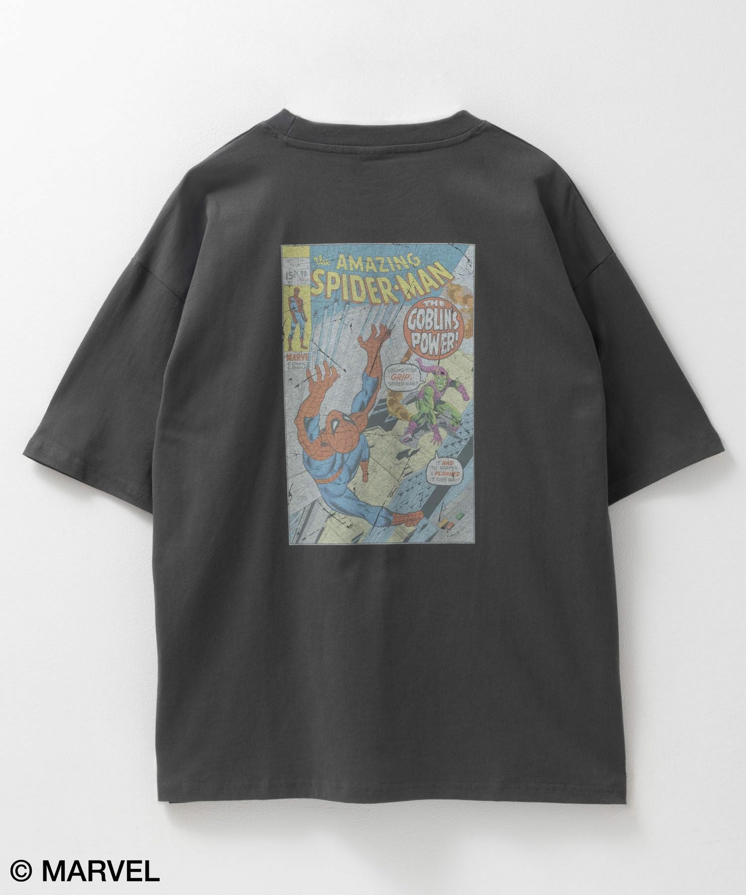 MARVEL マーベル / ヴィンテージ調スパイダーマンプリントTシャツ メンズ
