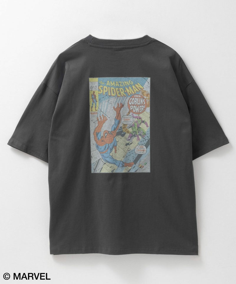 [期間限定価格]MARVEL マーベル / ヴィンテージ調スパイダーマンプリントTシャツ メンズ メール便 対応商品商品画像-4
