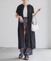 Howdy Marie インドファブリック 前開きワンピース レディース