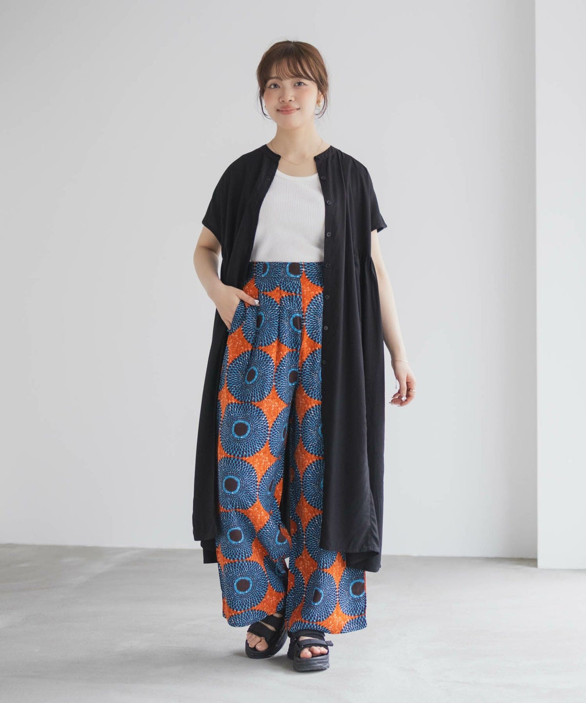 Howdy Marie インドファブリック 前開きワンピース レディース