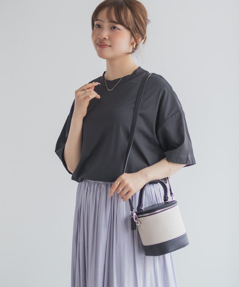 nAvy  エブリーT 汗じみ軽減 プチハイネックTシャツ レディース メール便 対応商品商品画像-16