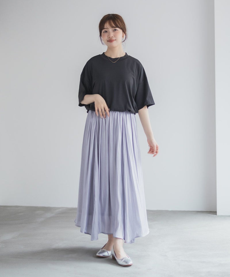 nAvy エブリーT 汗じみ軽減 プチハイネックTシャツ レディース メール便 対応商品商品画像-33