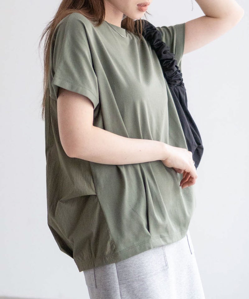 nAvy 切替タックプルオーバー レディース メール便 対応商品商品画像-3