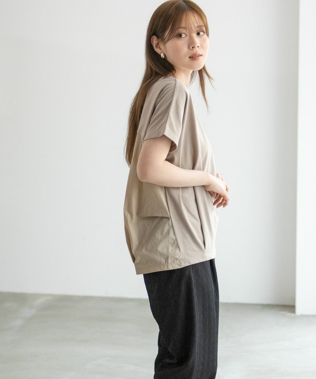 nAvy 切替タックプルオーバー レディース ネコポス 対応商品