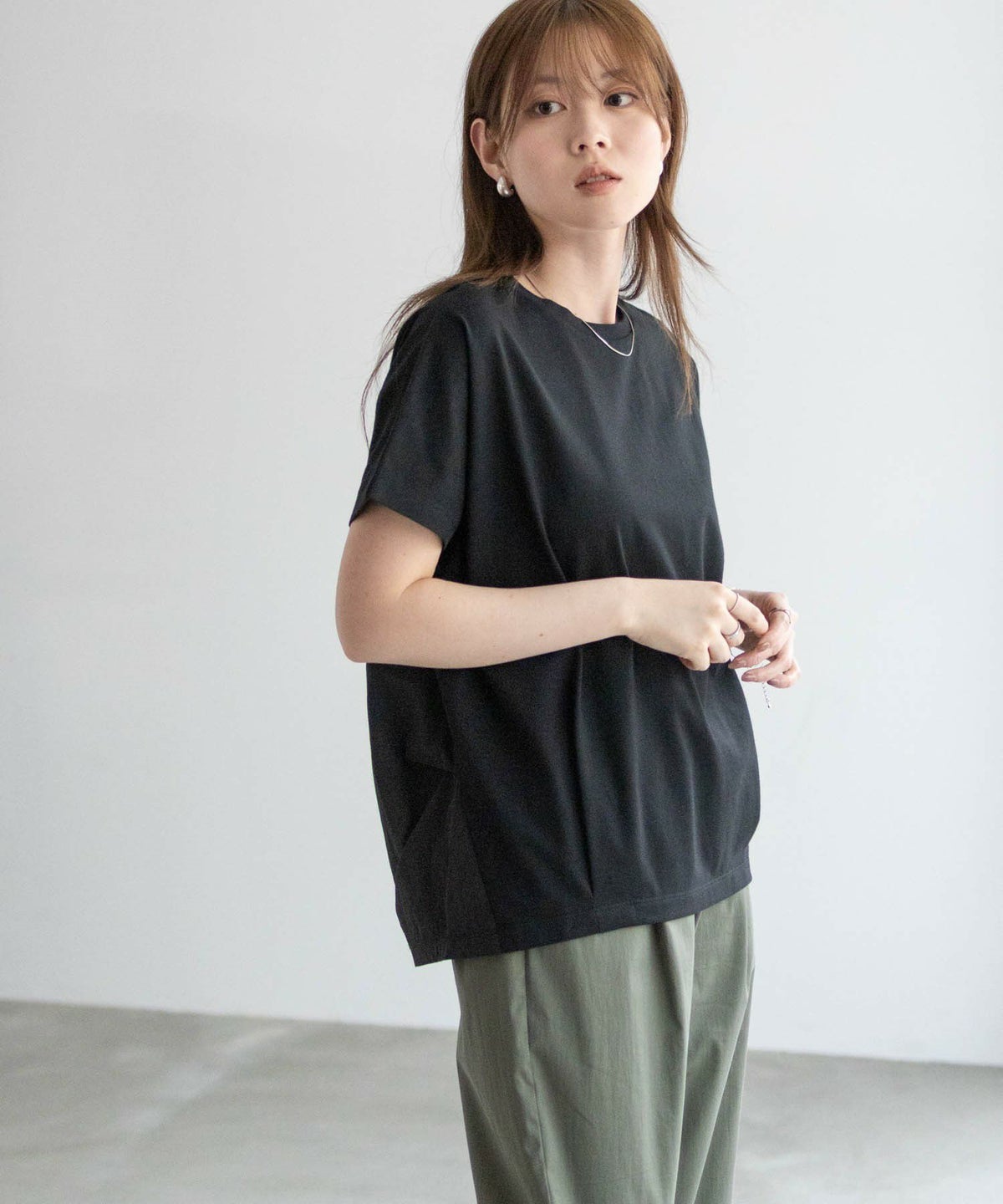 nAvy 切替タックプルオーバー レディース ネコポス 対応商品