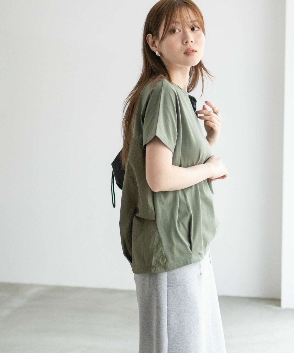 nAvy 切替タックプルオーバー レディース ネコポス 対応商品