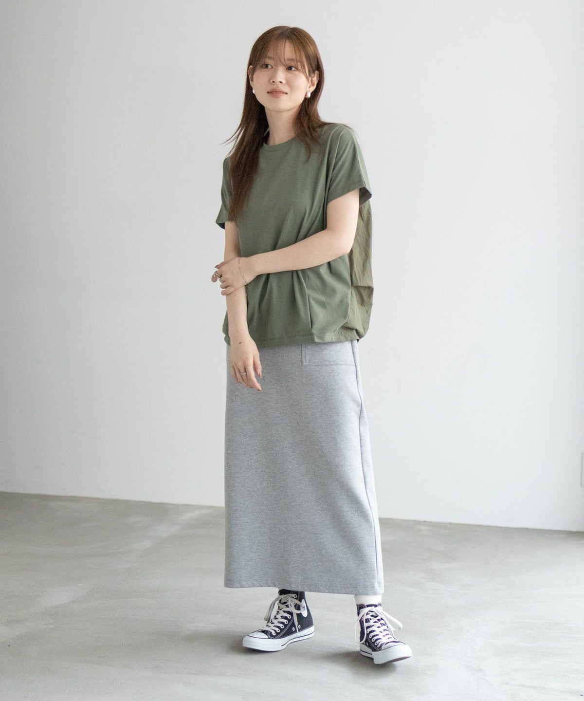 nAvy 切替タックプルオーバー レディース ネコポス 対応商品