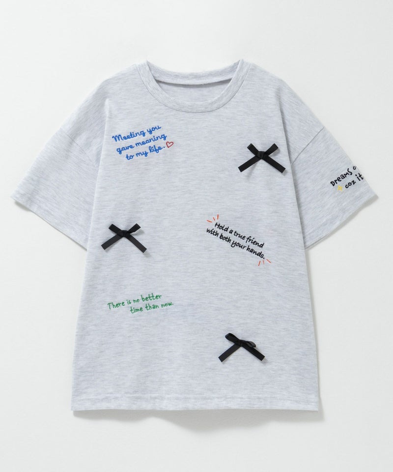 Simplify 刺繍プリントビッグTシャツ キッズ メール便 対応商品商品画像-1