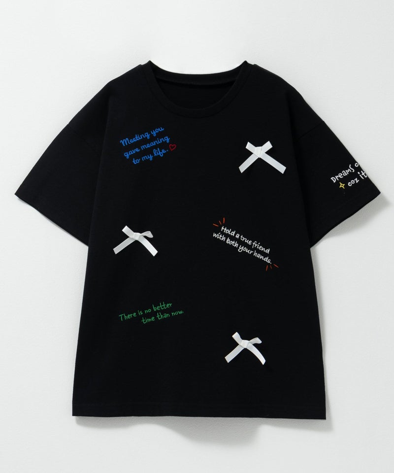 Simplify 刺繍プリントビッグTシャツ キッズ メール便 対応商品商品画像-3