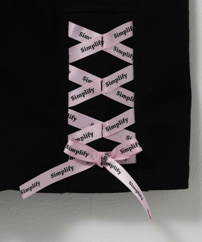 Simplify  サイドレースアップビッグTシャツ キッズ メール便 対応商品商品画像-8