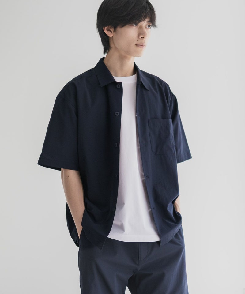 NAVY KAZETOSU メッシュ半袖シャツ メンズ商品画像-1