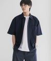 NAVY  KAZETOSU メッシュ半袖シャツ メンズ商品サムネイル-5