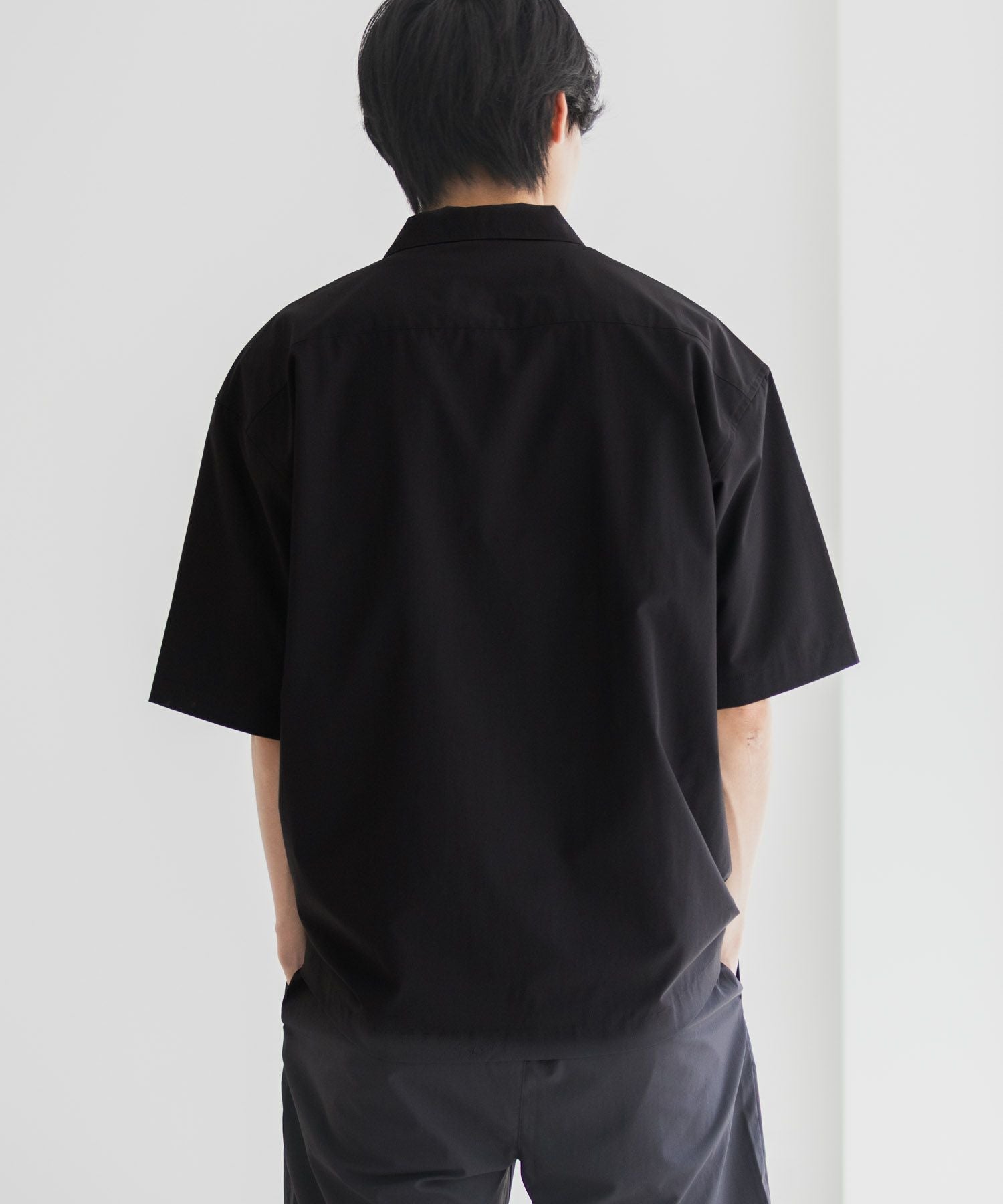 NAVY KAZETOSU メッシュ半袖シャツ メンズ