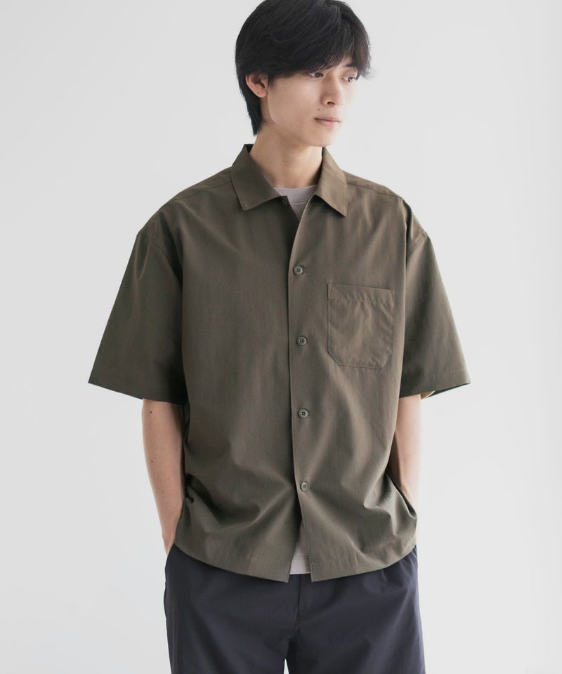 NAVY  KAZETOSU メッシュ半袖シャツ メンズ商品画像-14