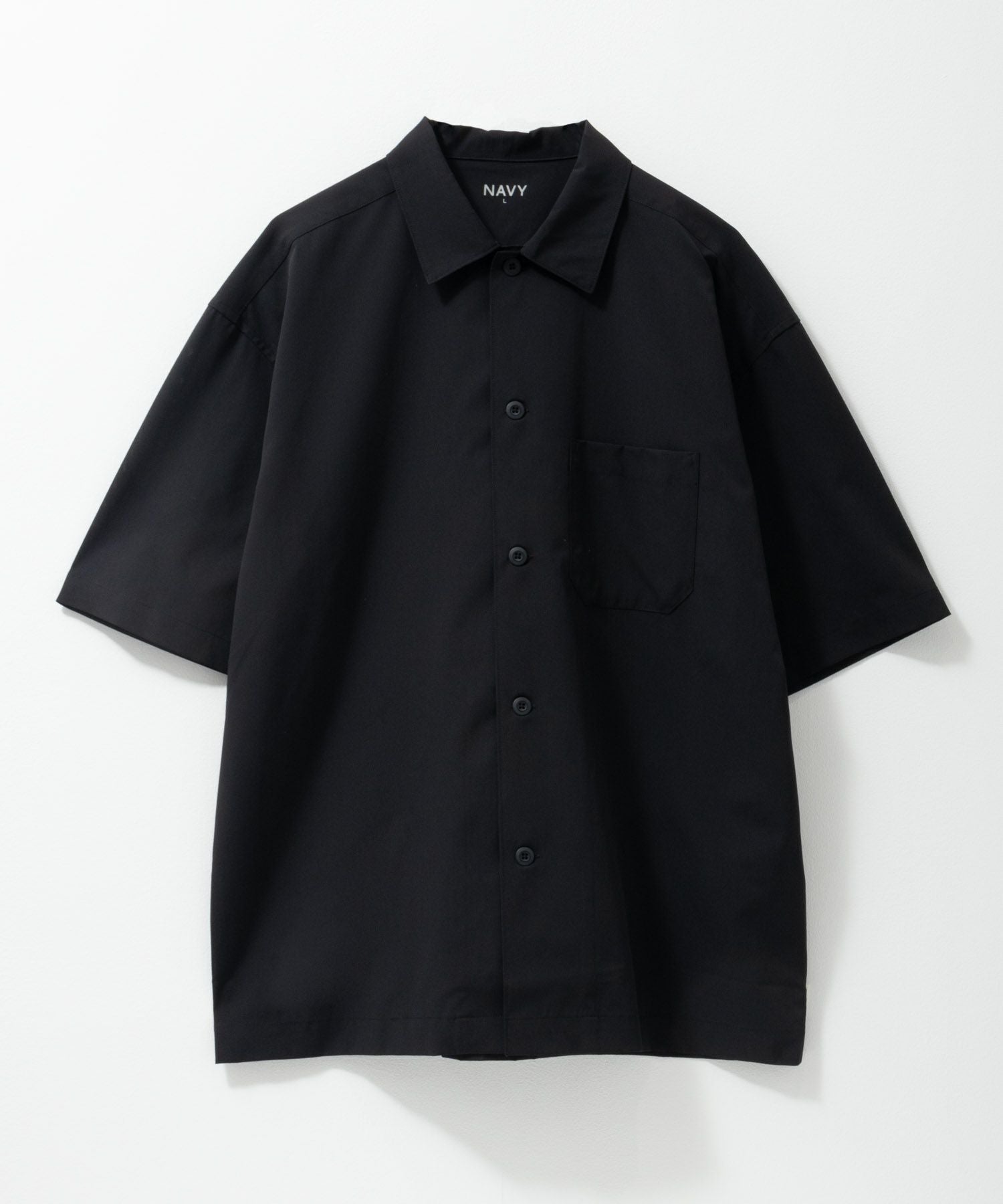 NAVY KAZETOSU メッシュ半袖シャツ メンズ