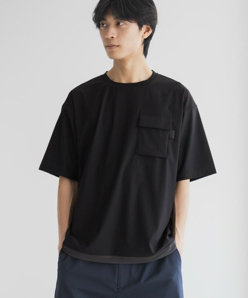 NAVY SARARI 極冷Tシャツ メンズ メール便 対応商品商品画像-5