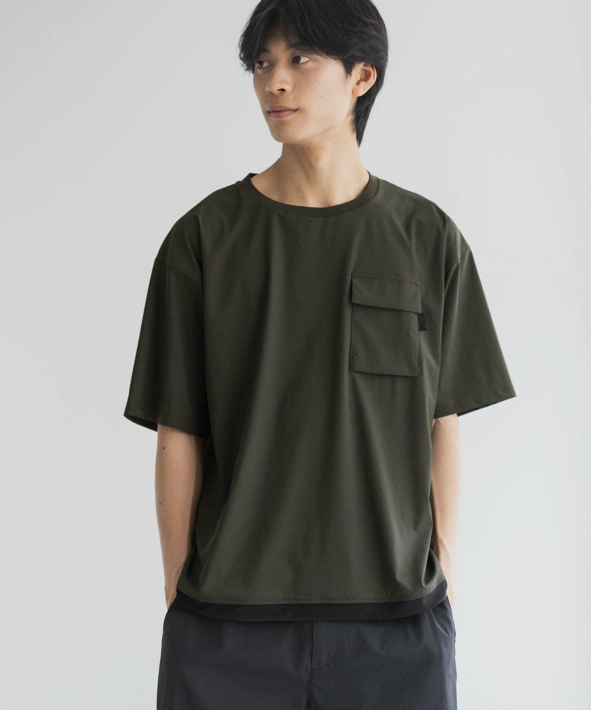 NAVY SARARI 極冷Tシャツ メンズ ネコポス 対応商品